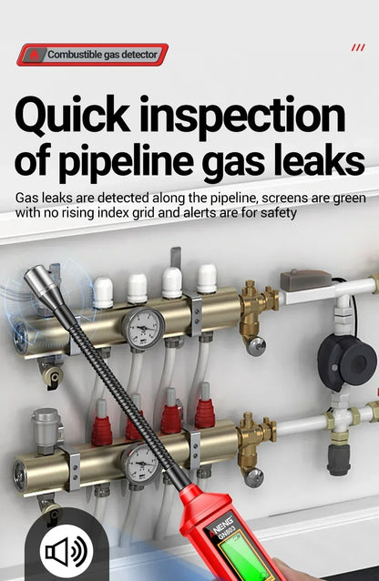 Portable Gas Leak Detector with LCD Display - Smarsty