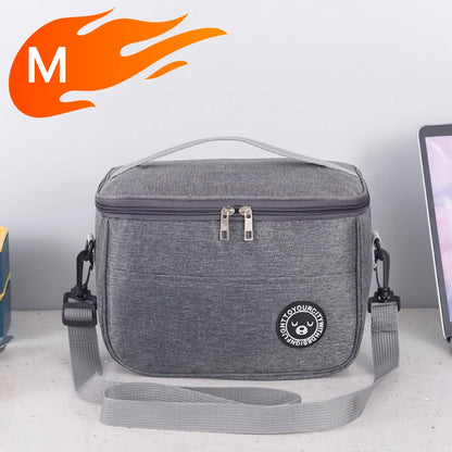Insulated Lunch Bag With Shoulder Strap Waterproof Design - Smarsty
