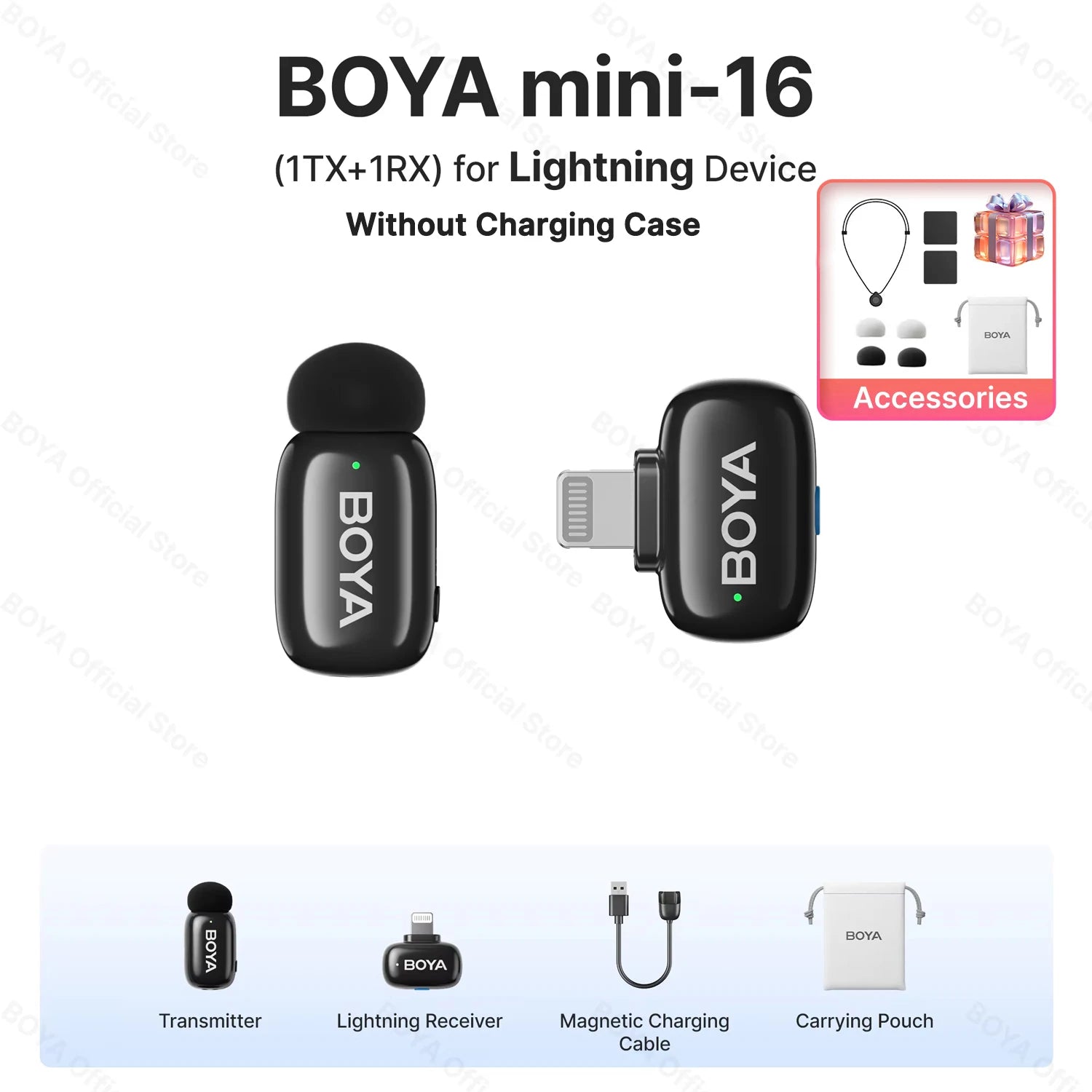 Boya Mini Wireless Lavalier Microphone for Mobile Recording - Smarsty