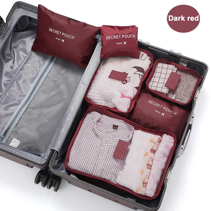 6 Pcs Travel Packing Cubes Luggage Organizer Set For Shoes - Smarsty