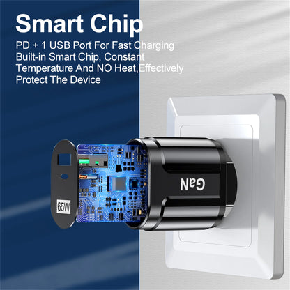 GaN 65W USB C Charger PD Ultra FastCharge For Phones - Smarsty