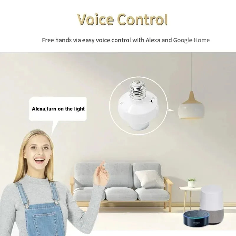 Ewelink E27 Wifi Smart Socket With Voice Control - Smarsty