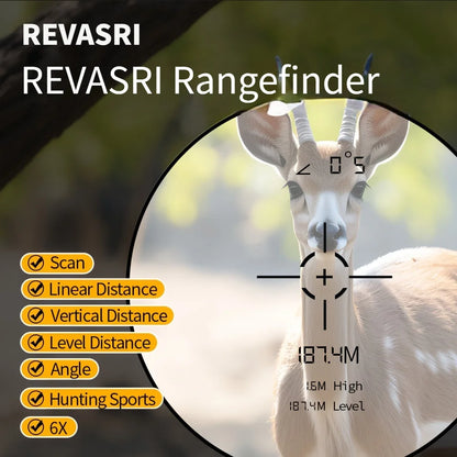 Revasri 1000 Yards Hunting Laser Rangefinder with Rechargeable Battery - Smarsty