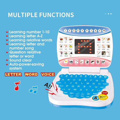Learning Machine Laptop Computer Child Electronic Preschool Language Education Toys Gift Toddler Kid Developing Cognitive Skills - Smarsty