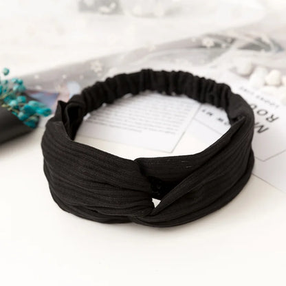 2024 New Design Fashion Women Summer Style Headbands Bohemian Girl Cross Turban Bandage Bandanas Hairbands Hair Accessories - Smarsty