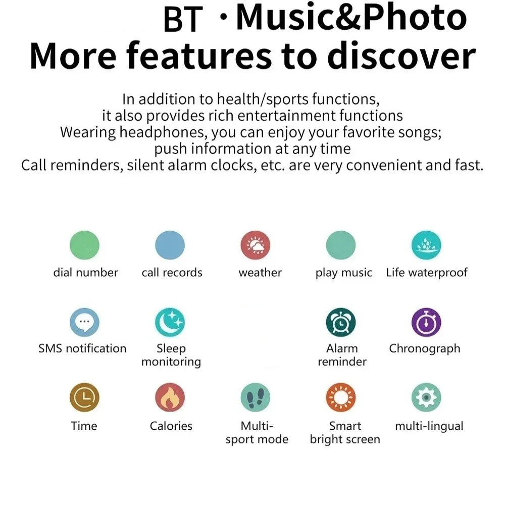 2025 Smartwatch for Men with Bluetooth and Health Monitoring - Smarsty