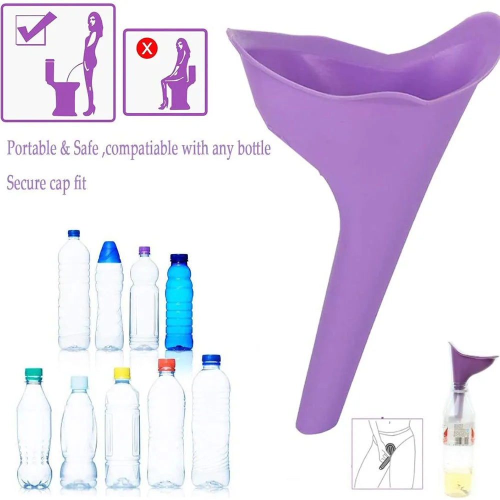 Female Urinal for Women Portable Urination Device Pee Funnel With Packaging Box for Travel Camping Hiking and Outdoor Activities