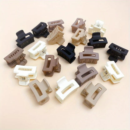 Korean Mini Hair Clip for Cute Bangs in Matte Coffee Color - Smarsty