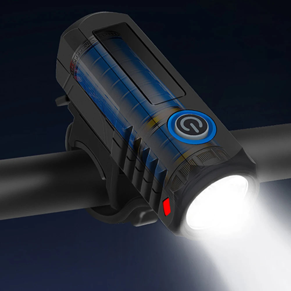 LED Cycling Front Light USB Charging Cycling Safety Front Lamp 3 Gears Bike Handlebar Flashlight Bicycle Accessories