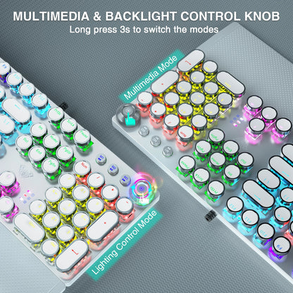 Mechanical Keyboard Blue Switch RGB Backlit Ergonomic