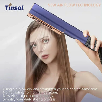 2 In 1 Hair Straightener And Dryer With Intuitive Airflow - Smarsty
