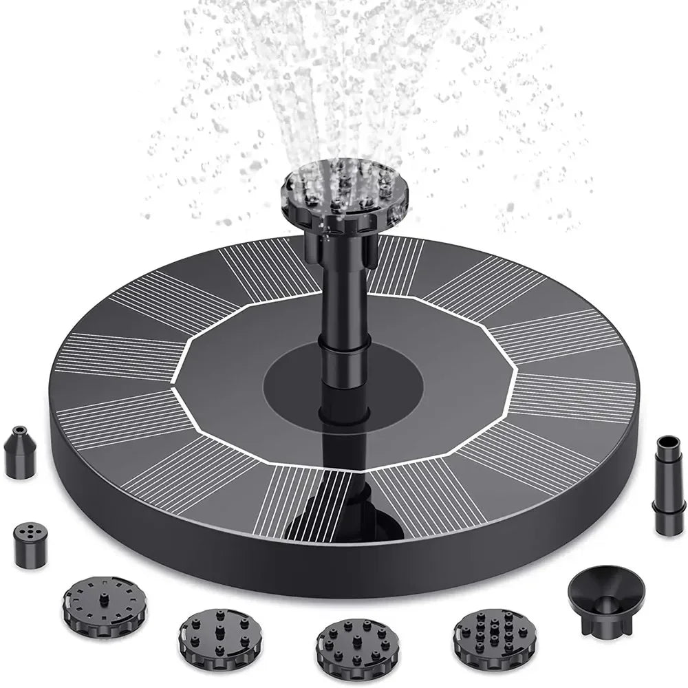 Solar Powered Floating Fountain Pump for Bird Baths and Garden Pools - Smarsty