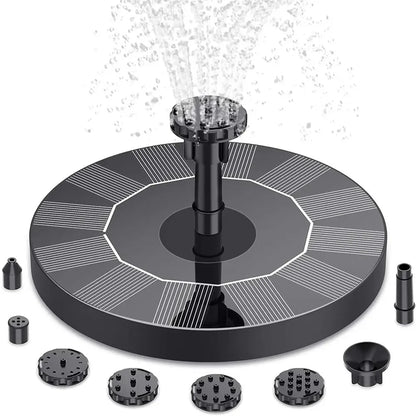 Solar Powered Floating Fountain Pump for Bird Baths and Garden Pools - Smarsty
