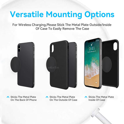Magnetic Car Phone Holder Metal Plate For Smartphone - Smarsty
