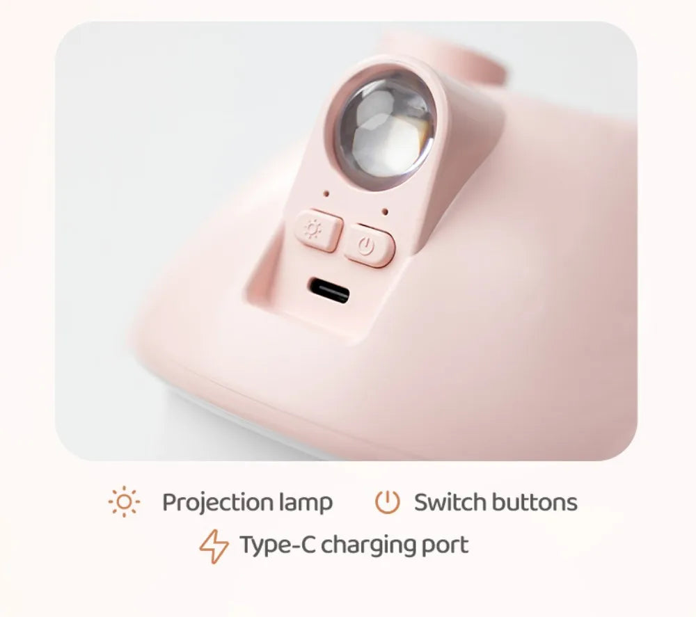 Cartoon Air Humidifier 300ml Mini Essential Oil Aroma Diffusers Colorful Lighting Cute Mushroom House Home Ultrasonic Humidifier - Smarsty