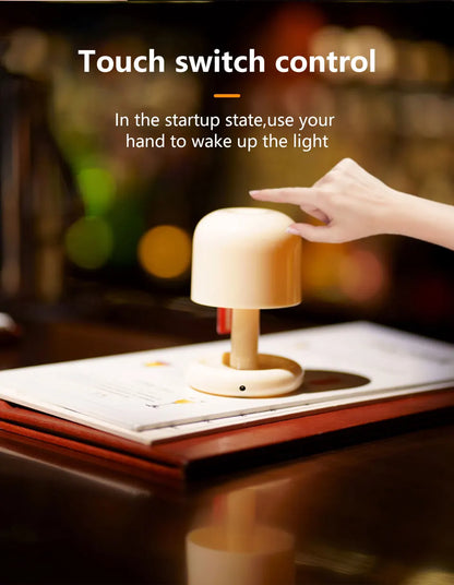 Rechargeable Mushroom Night Light for Cozy Ambiance - Smarsty
