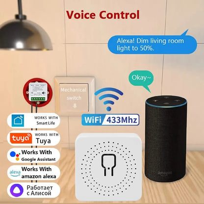 Tuya WiFi Mini Smart Switch Module for Voice Control - Smarsty
