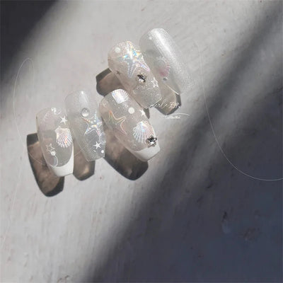 Summer Beach Nail Art Stickers with Ocean Designs - Smarsty