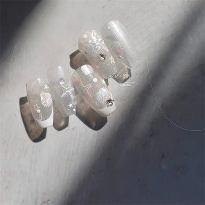 Summer Beach Nail Art Stickers with Ocean Designs - Smarsty