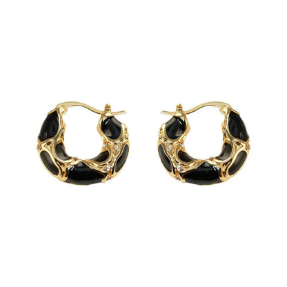 Trendy Gold Plated Small Hoop Earrings for Women - Smarsty