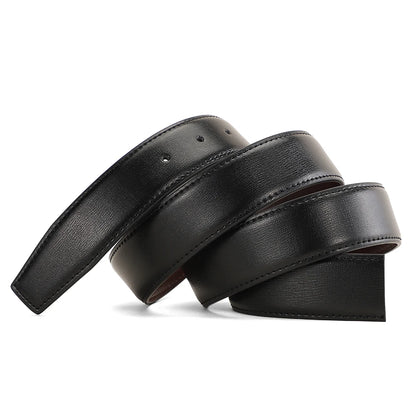Men's Leather Cowskin Belt High Quality Fashion Waist Strap - Smarsty