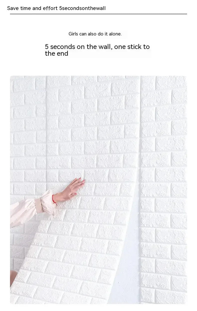 Self-Adhesive 3D Brick Wallpaper for Stylish Decor - Smarsty