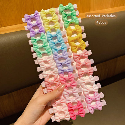30 Colored Bow Hair Clips for Stylish Daily Use - Smarsty