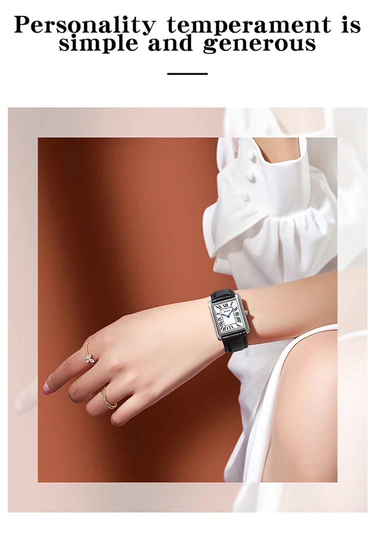 Luxury Waterproof Couple Watch with Leather Strap - Smarsty