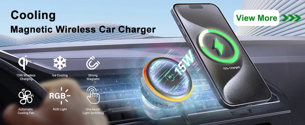 Car Wireless Charger Dual Coil Fold Screen Fast Charge - Smarsty