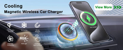 Car Wireless Charger Dual Coil Fold Screen Fast Charge - Smarsty
