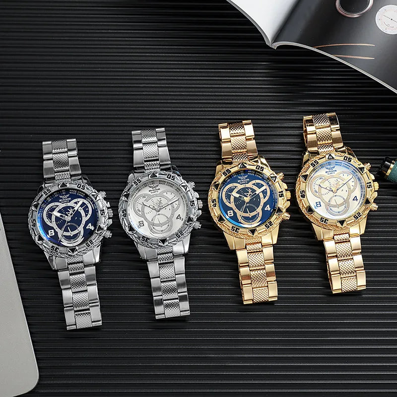 Fashion Male Business Dress Quartz Wrist Watch for Men - Smarsty