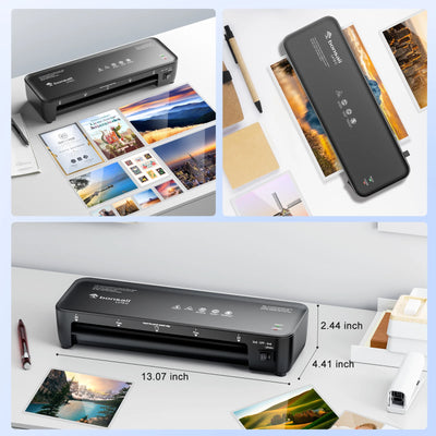 Bonsaii 9-Inch Thermal Laminator with Never Jam Tech for Docs, Posters, Photos - Simple & Convenient for Home, Office, School - Smarsty