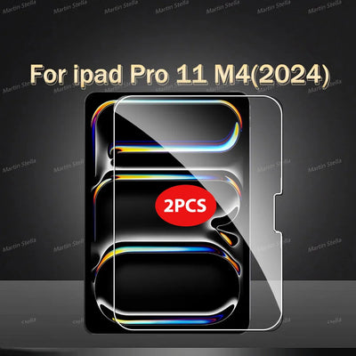2Pcs Tempered Glass Screen Protector For ipad Pro Air 13 11 2024 M4 M2 Air 5 4 Pro 12.9 11 M3 M5 2025 Film - Smarsty