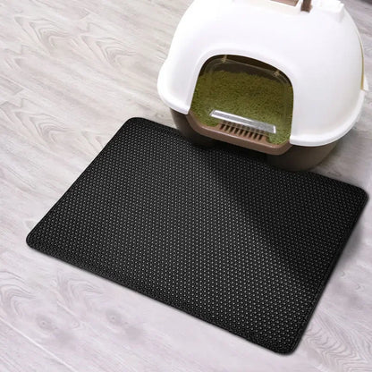 Double Layer Waterproof Cat Litter Mat for Easy Cleanup - Smarsty