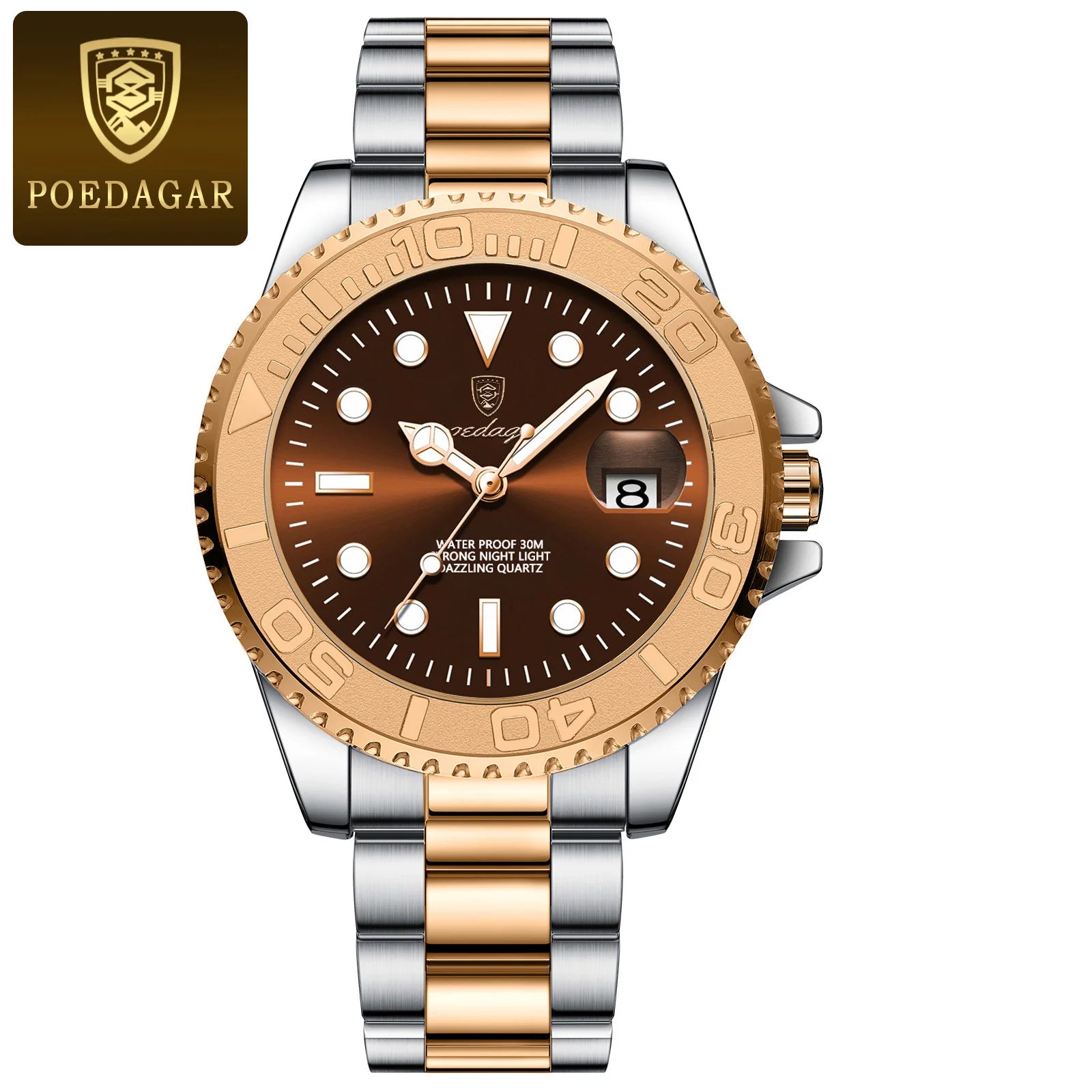 Luxury Waterproof Men's Quartz Watch with Luminous Features - Smarsty