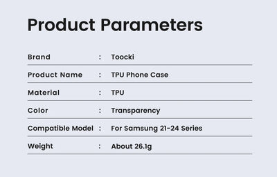 Clear TPU Phone Case For S21 S22 S23 S24 Dustproof - Smarsty