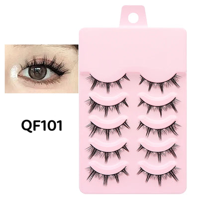 DINGSEN 5 Pairs Soft Natural Long False Eyelashes - Smarsty