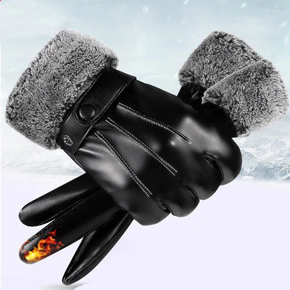 Men's Waterproof Winter Cycling Gloves Warm Cold Protection - Smarsty