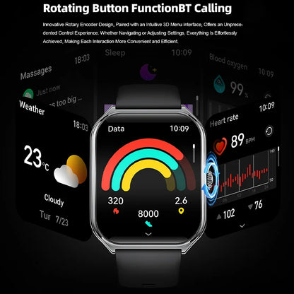 Ultra Thin Smart Watch with AMOLED Display and Call Reminder - Smarsty