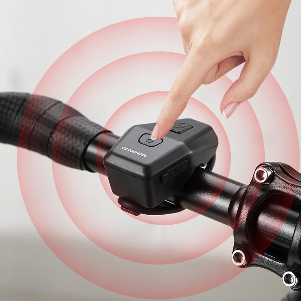 Motorcycle Electric Horn USB Rechargeable Bike Warning Safety Bell Waterproof Electronic Bicycle Horn for Mountain Road Bike