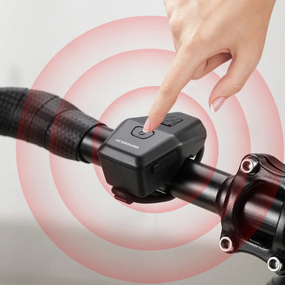 Motorcycle Electric Horn USB Rechargeable Bike Warning Safety Bell Waterproof Electronic Bicycle Horn for Mountain Road Bike