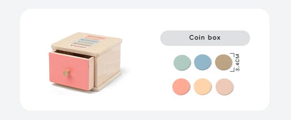 Wooden Color Shape Sorting Toys Drawer Box Busy Board Matching Game Fine Motor Sensory Toys Montessori Learning For Baby Gifts - Smarsty