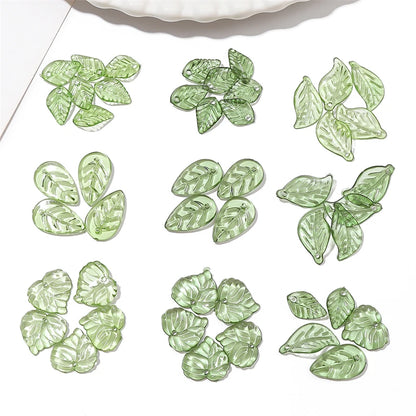 Acrylic Tree Leaf Beads For Handmade DIY Jewelry Set - Smarsty
