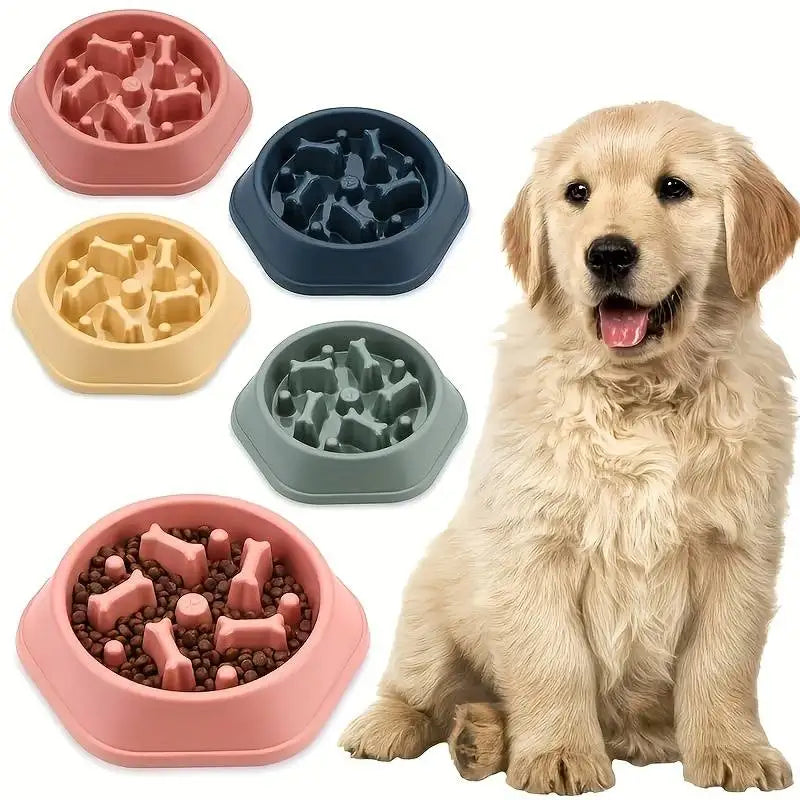 Slow Feeder Dog Bowl for Healthy Eating - Smarsty