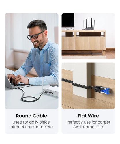 UGREEN CAT8 Ethernet Cable 40Gbps High Speed Performance - Smarsty