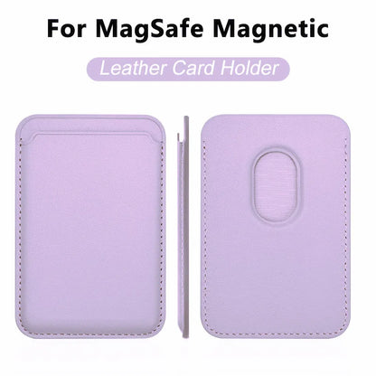 MagSafe Leather Wallet Case With Card Holder For iPhone - Smarsty