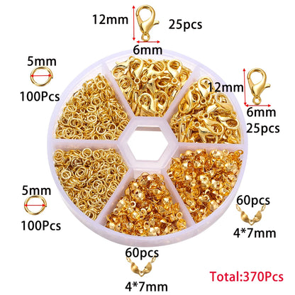 Alloy Jewelry Findings Set with Clasps and Hooks - Smarsty