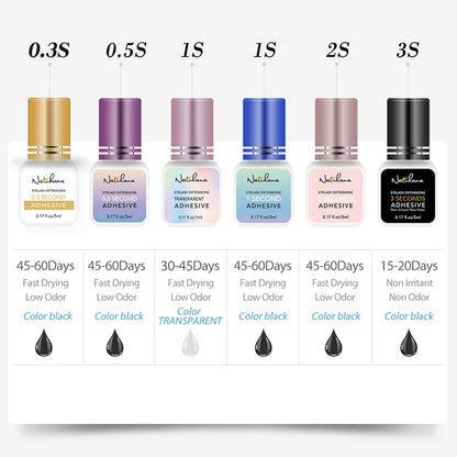 Fast Drying Eyelash Glue for Extensions 5ml - Smarsty