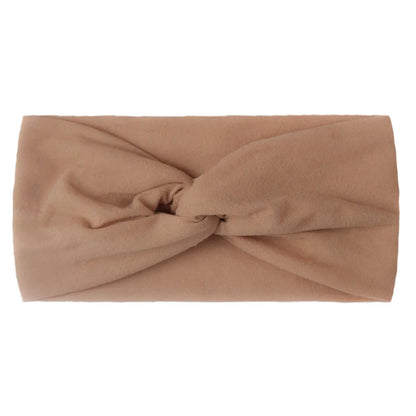 Candy Color Knotted Baby Girl Headband Soft Elastic - Smarsty