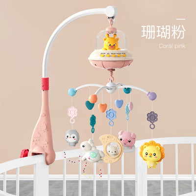 Musical Baby Crib Mobile with Lights Music Projection for Infants Remote Control Crib Toys for Newborn Baby Mobile for Crib Toys - Smarsty